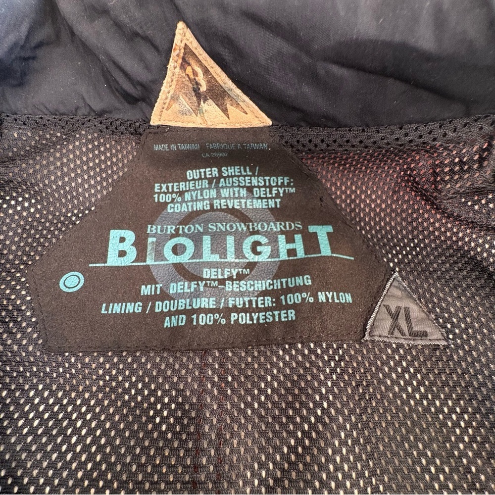 Vintage BURTON Biolite Men’s Pull Over Jacket Half-Zip Rust Size XL Mesh Lining - Picture 7 of 16